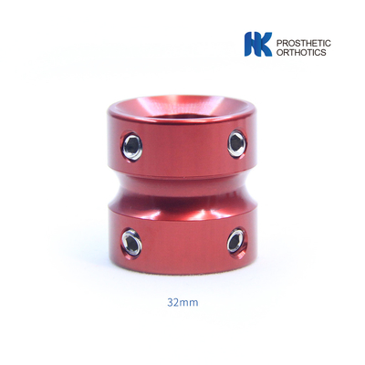 CE Certified Aluminum Pediatric Prothesis Double Head Adapter ความยาว 32 มิลลิเมตร